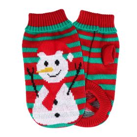 Dog Christmas Sweater --2 Patterns 4 Sizes (Option: SnowmanS)