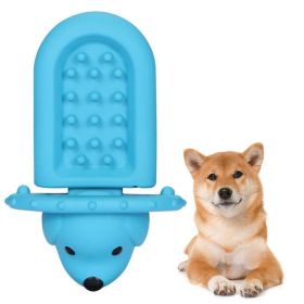 PROKEl Soft Rubber Toy Puppy Slow Feeder PadPeanutButter Treat Dispenser Training Aid Dog (Option: Blue)