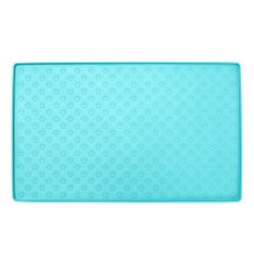Silicone Dog Mat, Waterproof And Easy To Clean (Option: Green-Small)