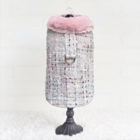 Annabella Dog Coat (Color: Whisper, size: SM)