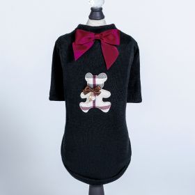 Burberry Dog Tee (Color: Black, size: MD)