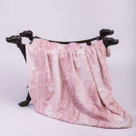 Cashmere Dpg Blankets (Color: Pink Fawn, size: LG)
