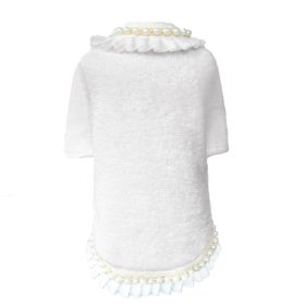 Dream Pearls Dog Sweater (Color: Ivory, size: XXS)