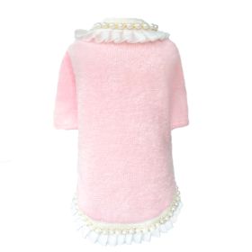 Dream Pearls Dog Sweater (Color: Baby Pink, size: XXS)