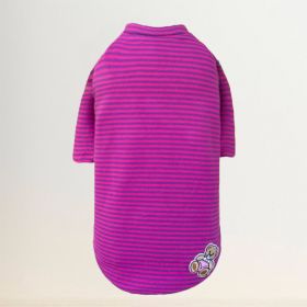 Striped Baby Beer Dog Tee (Color: Striped Pink, size: XS)