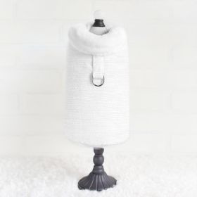 Zha Zha Dog Coat (Color: Ivory, size: SM)