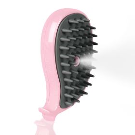 Cat Steam Brush For Shedding - Steamy Cat Brush For Indoor Cats, Cat Hair Steam Brush For Massage, Spritz Defur Comb For Cats, Pet Steamer For Dogs (Option: Pink)