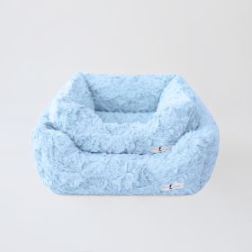 Bella Dog Bed (Color: Baby Blue, size: LG)