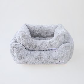 Bella Dog Bed (Color: Silver, size: LG)