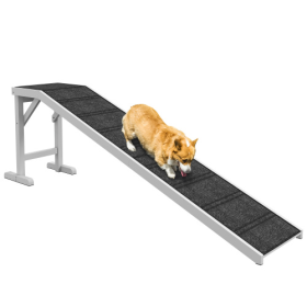 Dog Ramp With Non-slip Carpet And Top Platform (Option: Wooden ramps)