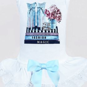 Hugs x Kisses Dog Dress (Color: White, size: SM)