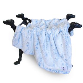 Whisper Dog Blanket (Color: Baby Blue, size: LG)